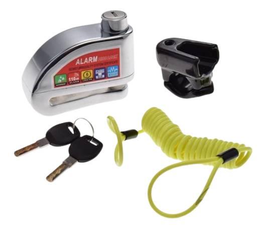 Blokada tarczy 6x54x7 z alarmem on chrom