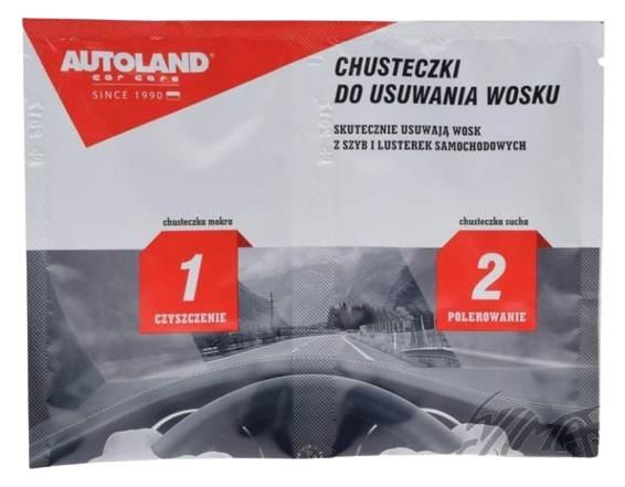 Chusteczki do usuwania wosku z szyb i lusterek