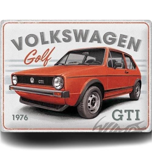 Tablica plakat 30x40 vw golf gti 1976 23341