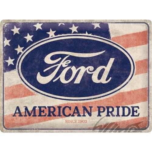 Tablica plakat 30x40 ford american flag 23319