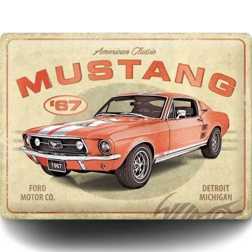 Tablica plakat 30x40 ford mustang metali 63442