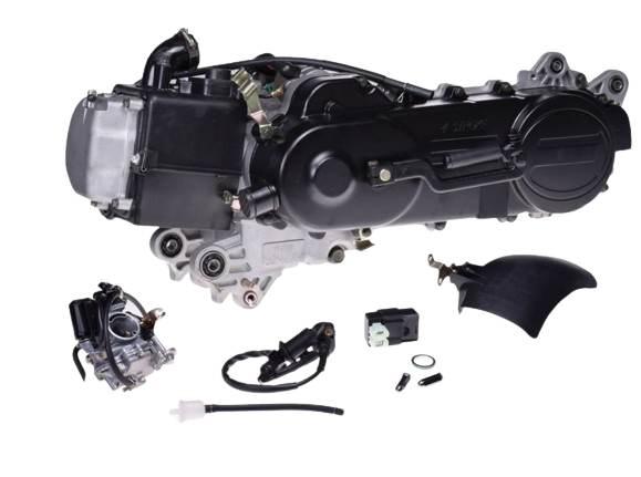 Silnik kpl 80 ccm 4t pokrPaska 46cm długi wałek