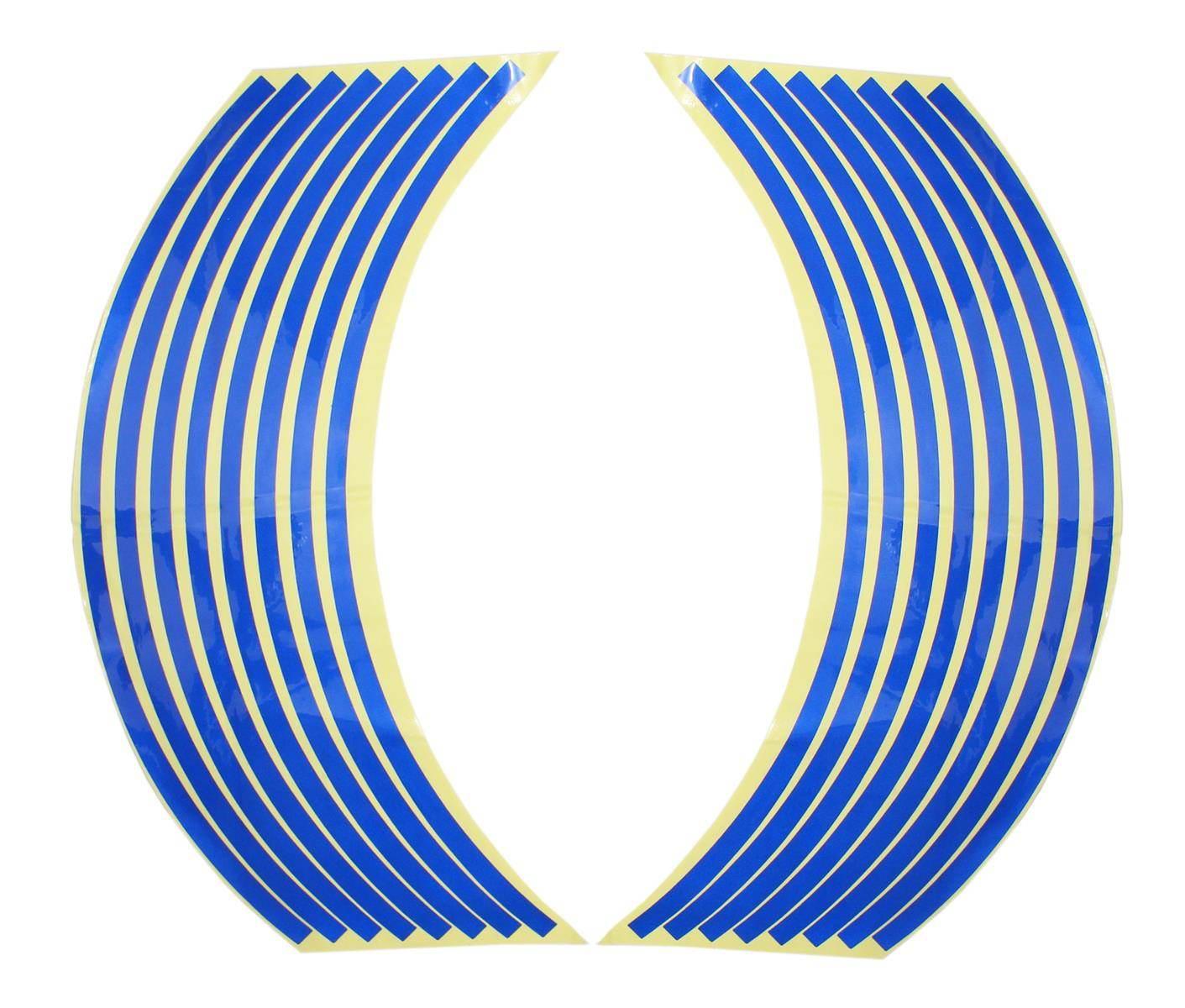 Naklejki odblaskowe na obręcze kół niebieskie oxf-43621 kpl.ox