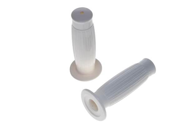 Guma kierownicy retro 1" 7/8" biała | AB32704