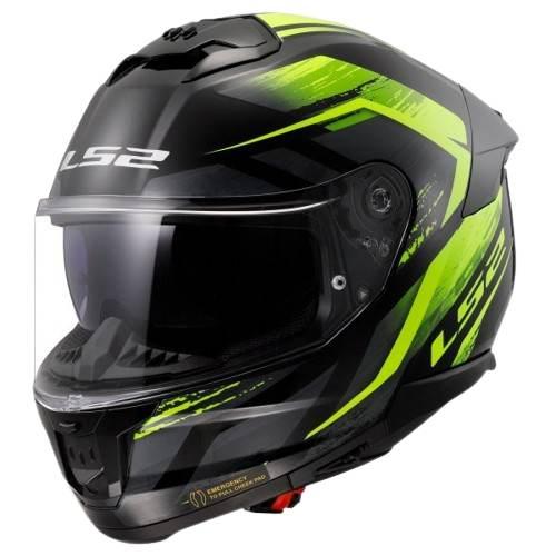 Kask ls2 ff808 stream ii fury black h-v yel-06 xl