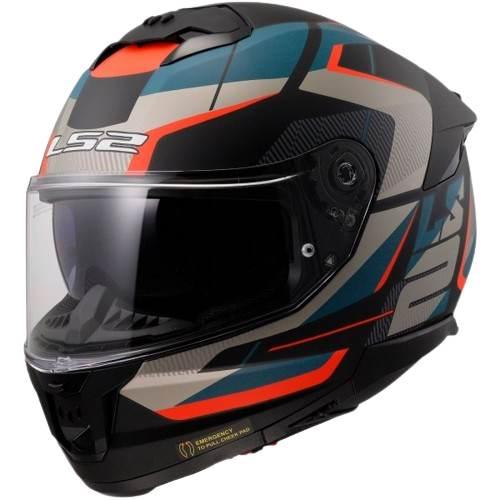 Kask ls2 ff808 stream ii road m.black blue-06 m