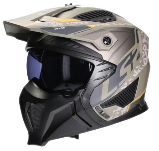 Kask ls2 of606 drifter devor matt sand-06 m