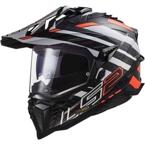 Kask ls2 mx701 explorer c edge black orange 06 l