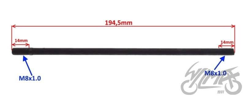 Szpilka cylindra silnik zs154fmi-2 | ZCR0402 - zdjęcie 2