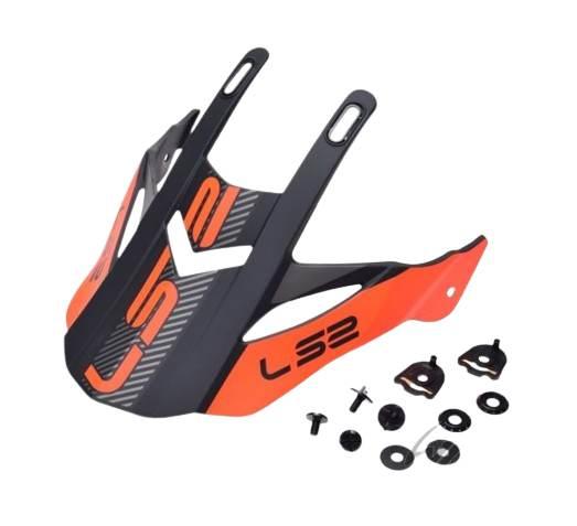 Daszek kasku mx436 evo adventurer black orange