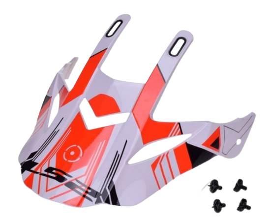 Daszek kasku mx436 trigger w/b red | AK800436PK04
