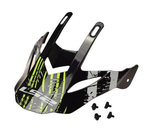 Daszek kasku mx437 verve black white | AK800437PEK33