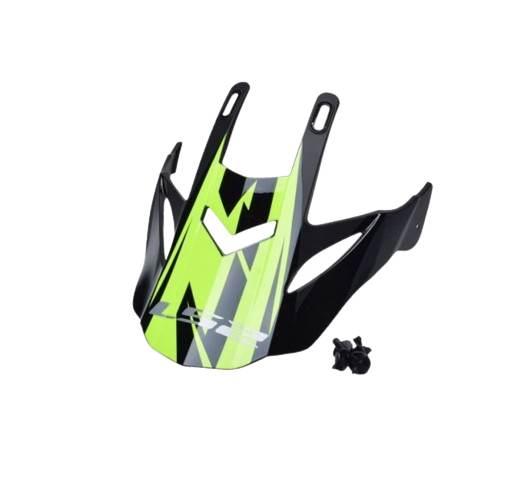 Daszek kasku mx437 evo roar black h-v yellow