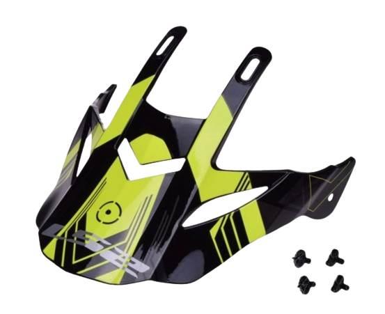 Daszek kasku mx436 trigger b hi-vis yellow