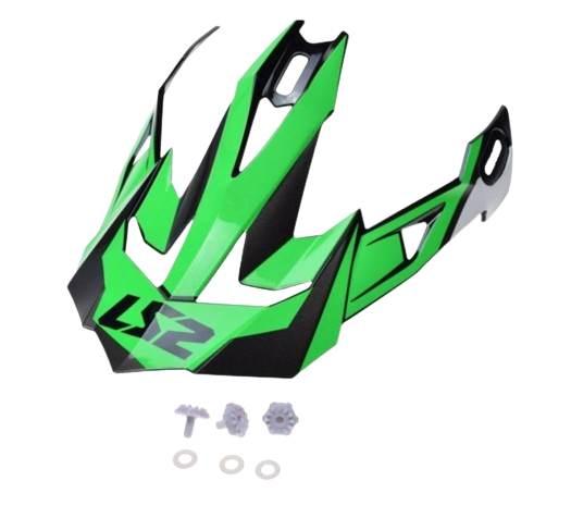 Daszek kasku mx470 nimble blach white green