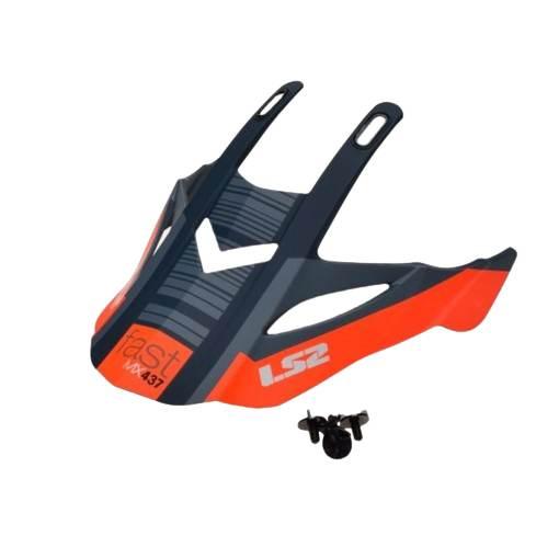 Daszek kasku mx437 xcode fluo orange blue
