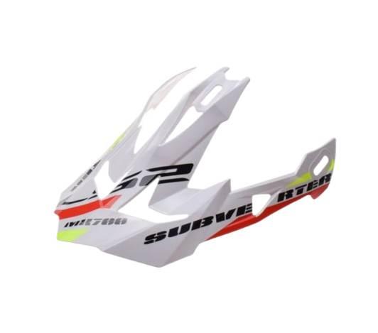 Daszek kasku mx700 stomp white black | AK800700PEK09