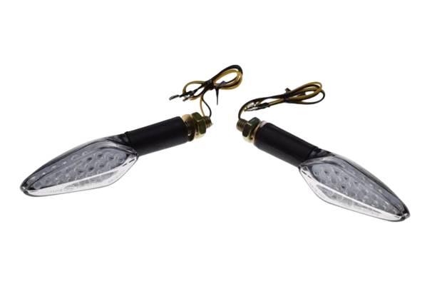 Kierunkowskaz carbon biały klosz led | AM1424