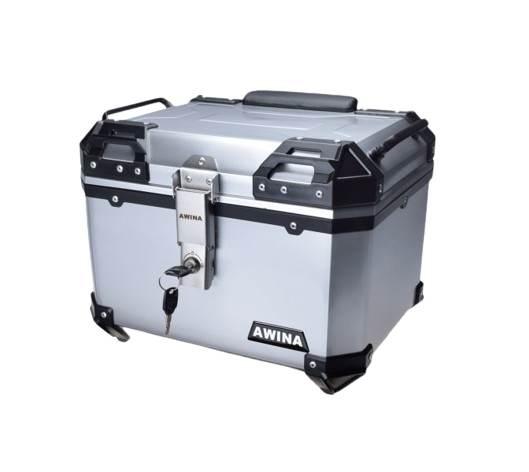 KUFER AWINA 45L 43.5x38x34 cm SREBRNY | AW9037S