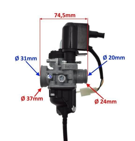 Gaźnik phva17.5mm gp1 50cc runner zip sp nrg mc3 847562 - zdjęcie 4