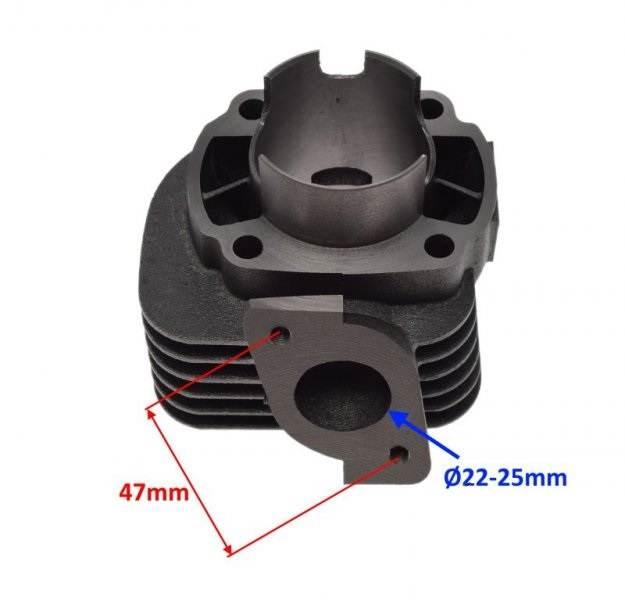 Cylinder 70 cc 2t tłok z okienkami sworzeń 12 - zdjęcie 2