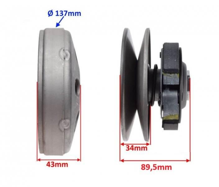 Sprzęgło tył honda sh125/150 | HSH0101 - zdjęcie 4