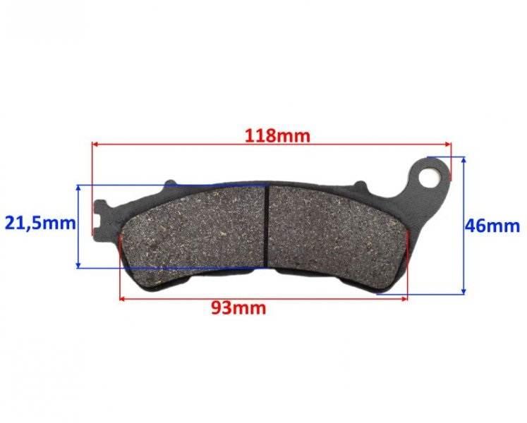 Klocki hamulca przód honda sh125 2010-2015 - zdjęcie 2