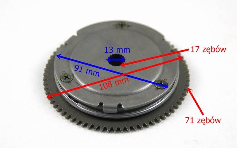 Bendix rozrusznika skuter 2t 50cc śr.13mm - zdjęcie 3