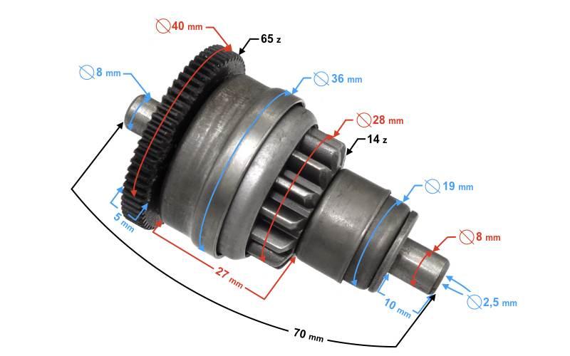 Bendix rozrusznika huragan 5 | BNXSKRE4T050POTTP000HU5