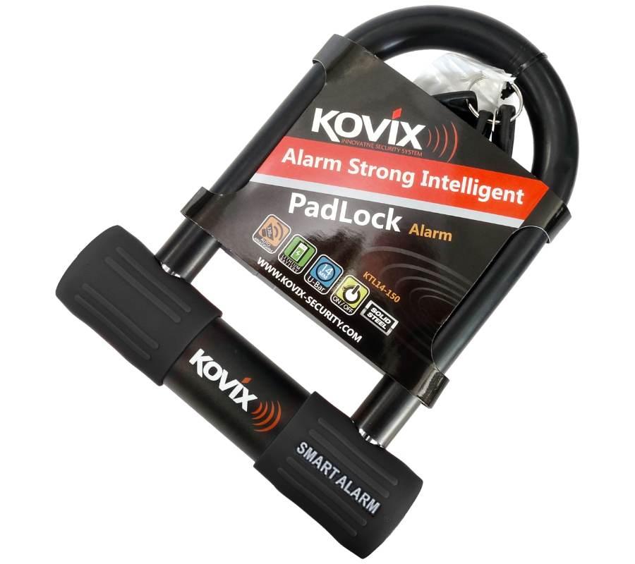 Kłódka u-lock z alarmem ktl14-150 czarna - zdjęcie 2