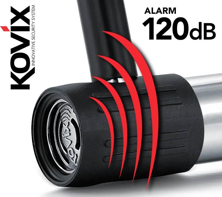 Kłódka u-lock z alarmem ktl14-300 czarna - zdjęcie 5