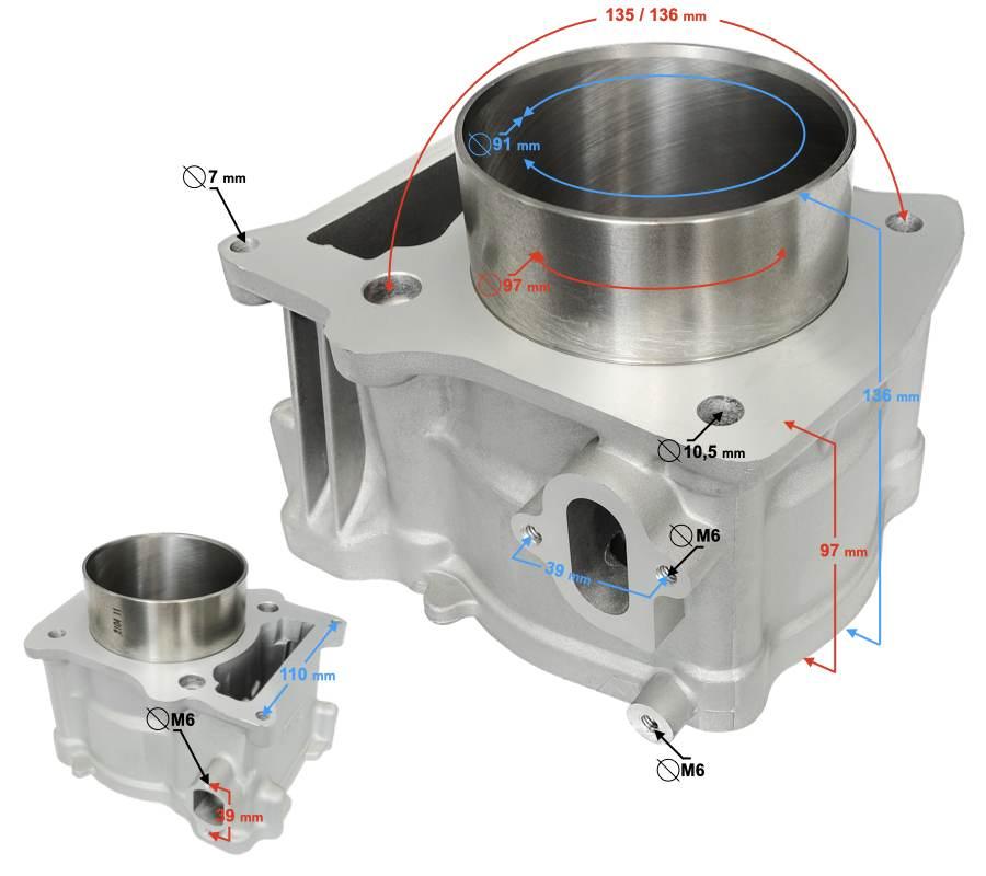 Cylinder hisun tactic 550 | CIGHSN048