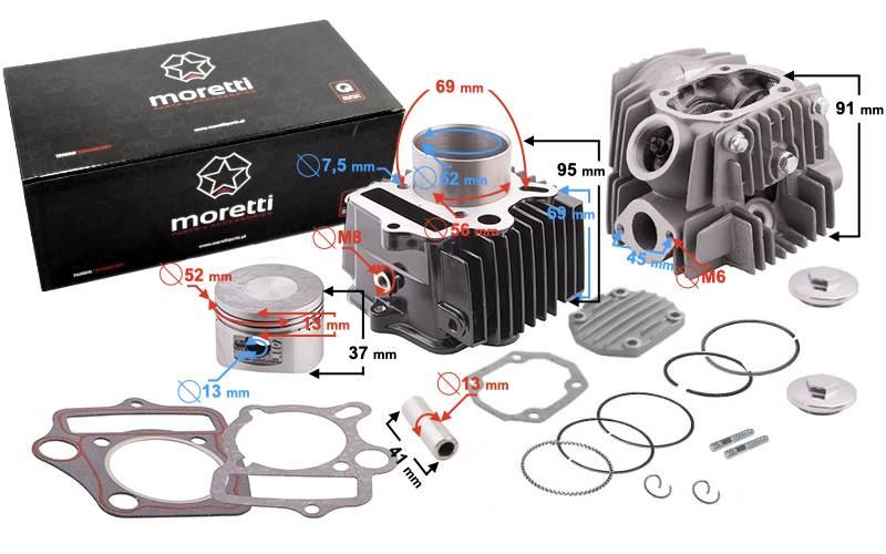 Cylinder i głowica 4t 110cc 152fmb | CIGMRK1104TMPOPMOR000VN1