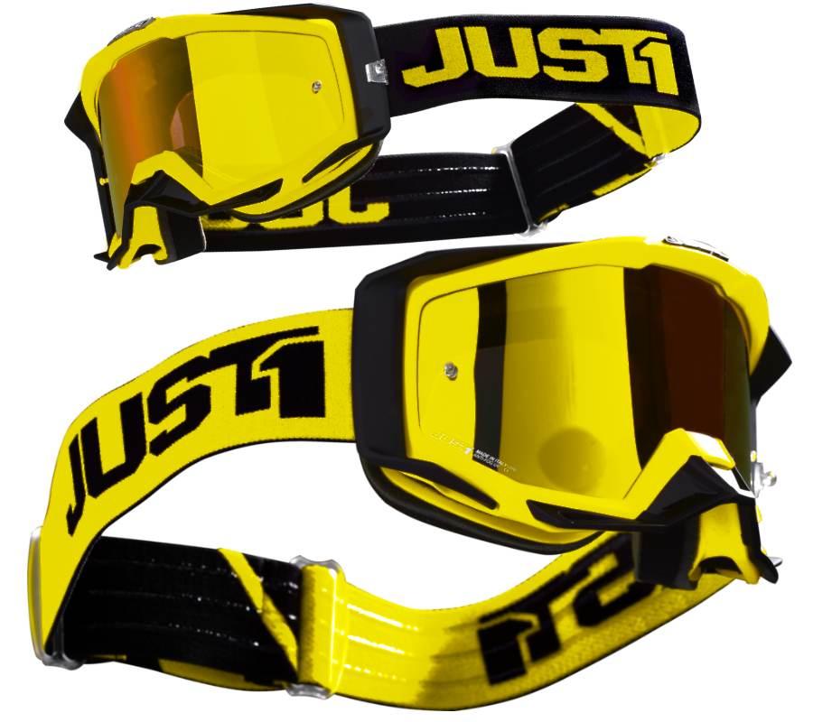 Gogle motocyklowe just1 iris track black yellow - zdjęcie 3