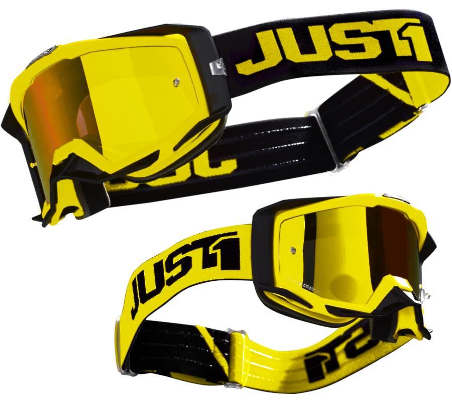 Gogle motocyklowe just1 iris track black yellow - zdjęcie 6