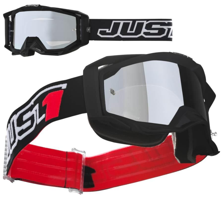 Gogle motocyklowe just1 iris solid black - zdjęcie 2