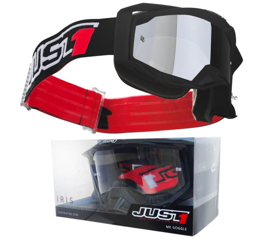 Gogle motocyklowe just1 iris solid black - zdjęcie 3