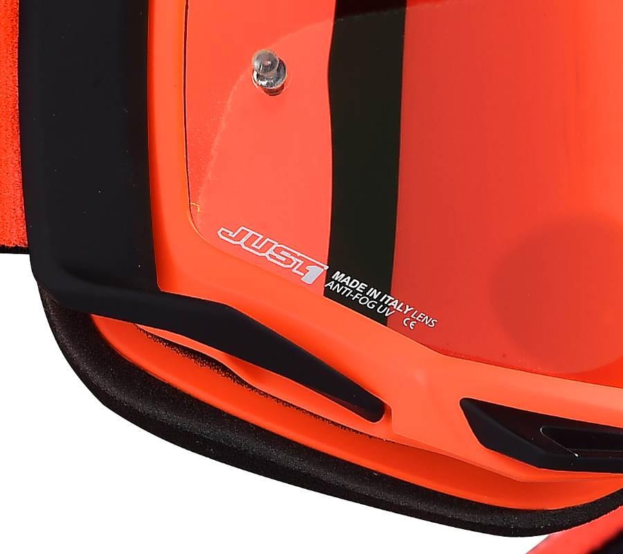 Gogle motocyklowe just1 iris track orange black - zdjęcie 4