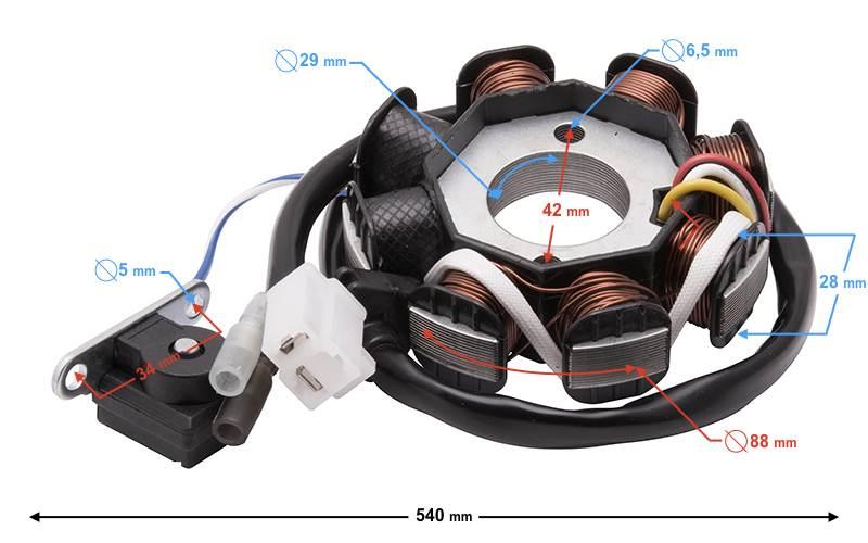 Iskrownik skuter 4t 50cc challanger | ISKSKCH10504TJOY000