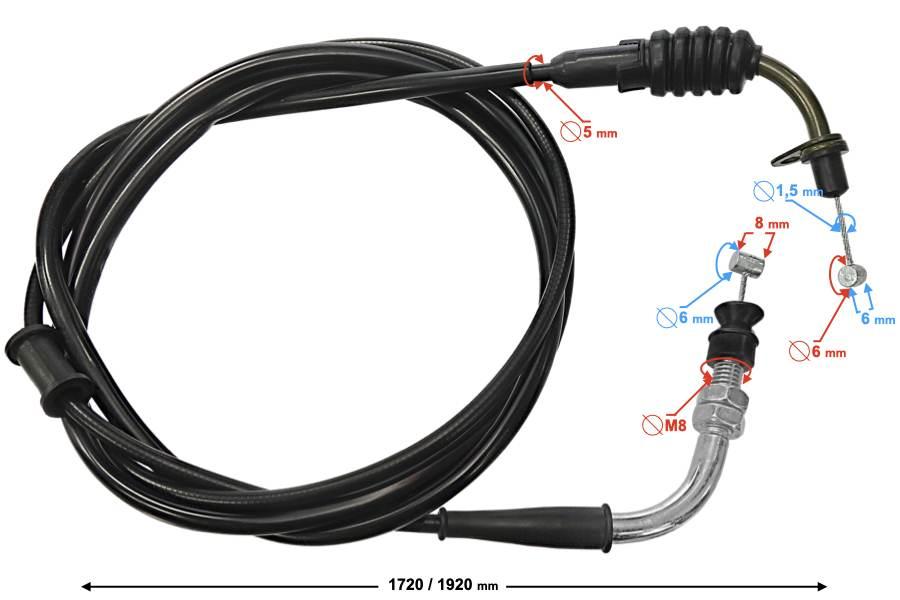 Linka gazu skuter b-max | LGASKBM1TAR000