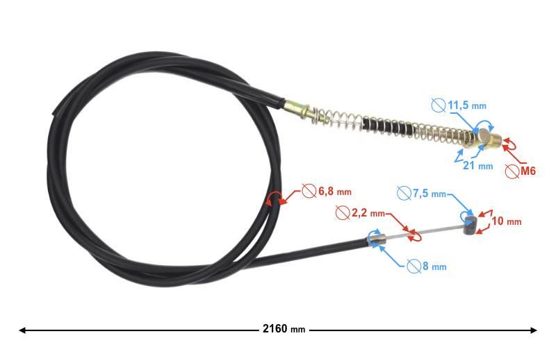 Linka hamulca tylnego skuter b-max | LHASKBM1HTTAR000