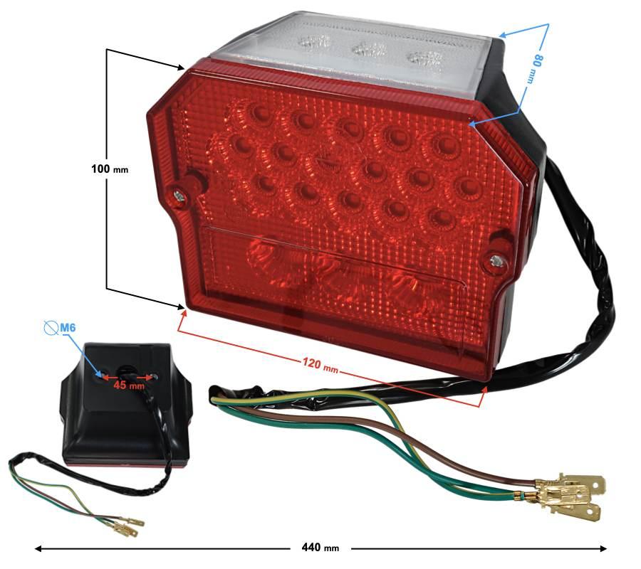 Lampa tylna mz led | LTYLTY001