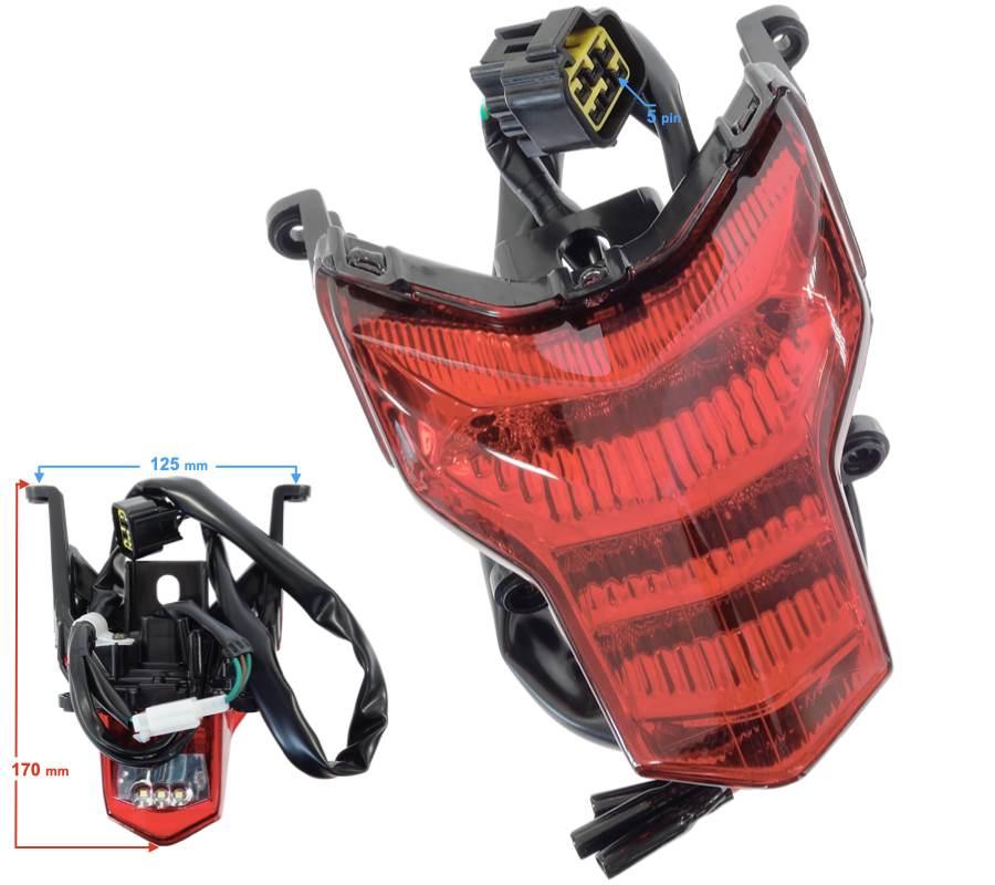 Lampa tył voge 300 rally | LTYVOG044