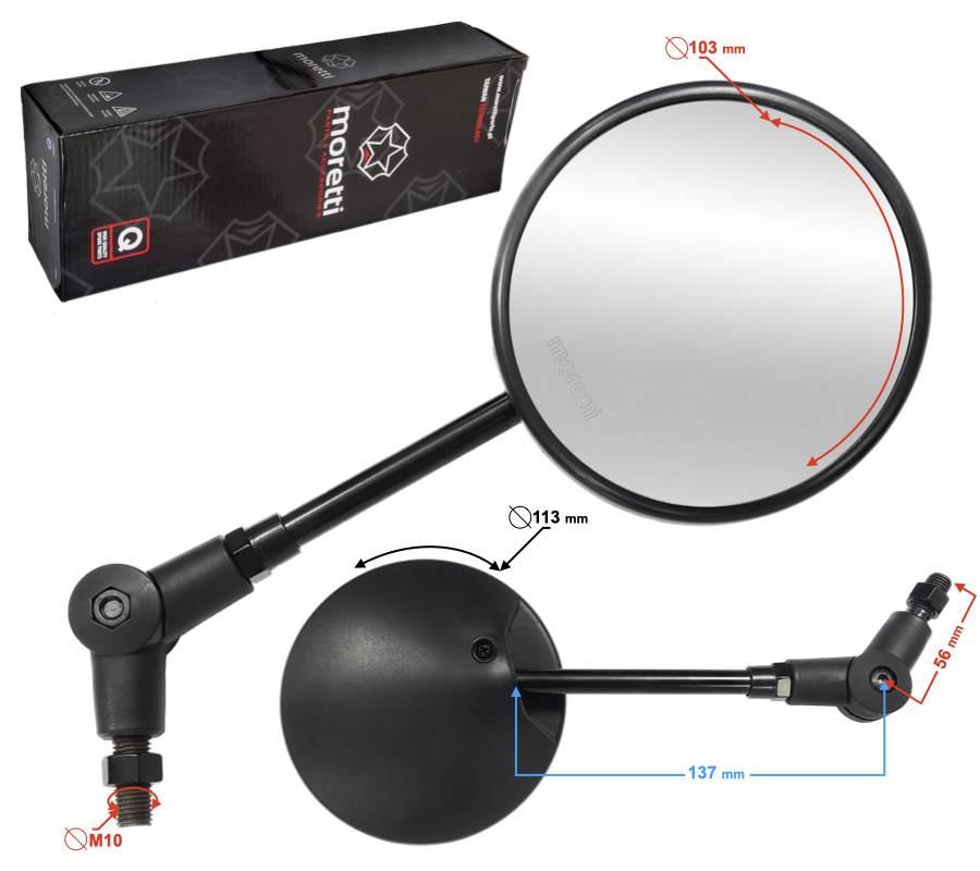Lusterka r r średnica gwintu 10 mm motocyklowe