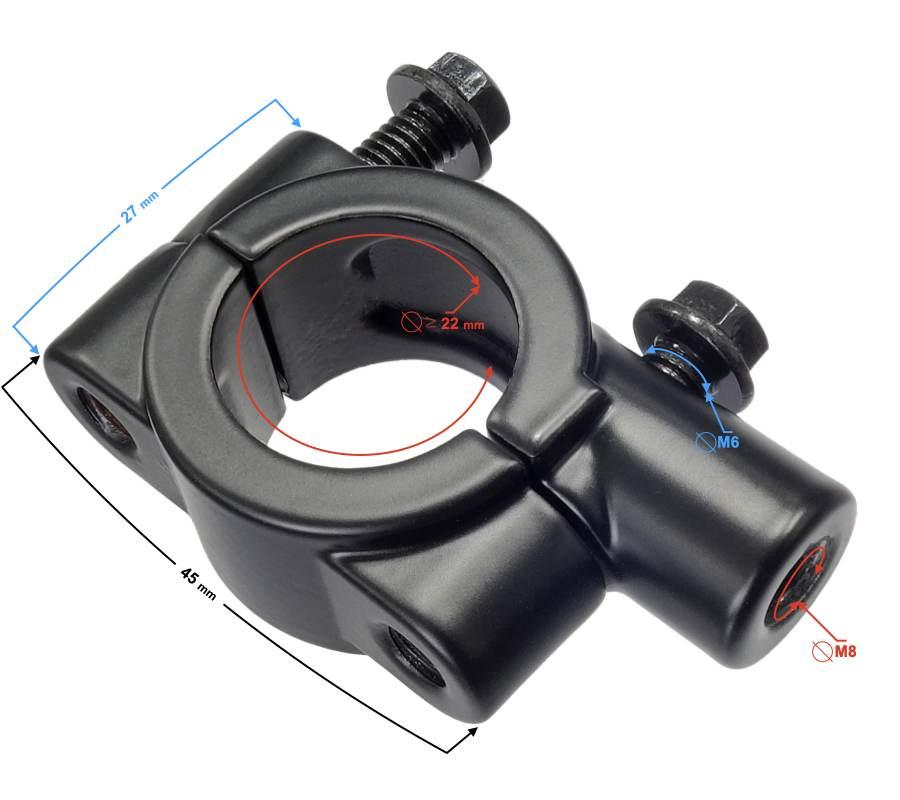Mocowanie lusterka gwint r 8 mm | LUSMOR021
