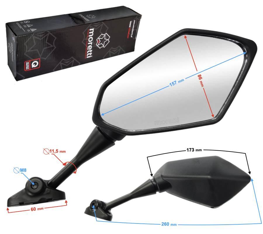 Lusterka 1108 fr z homologacją | LUSMRFR110MR1108