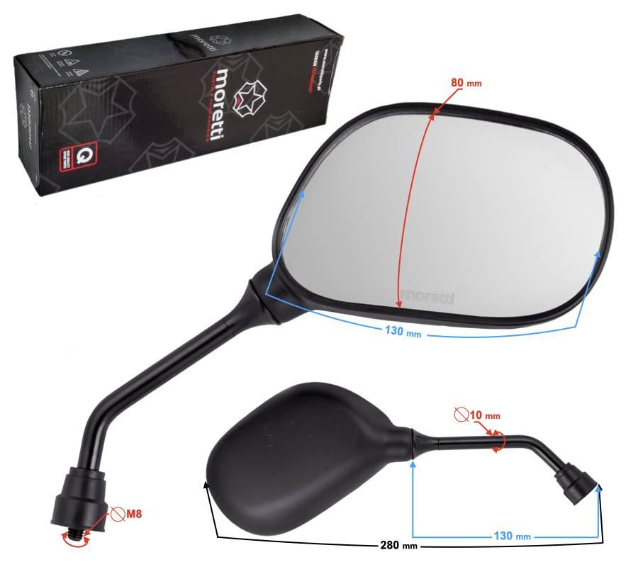 Lusterka skuter 21 r r 8mm z homologacją