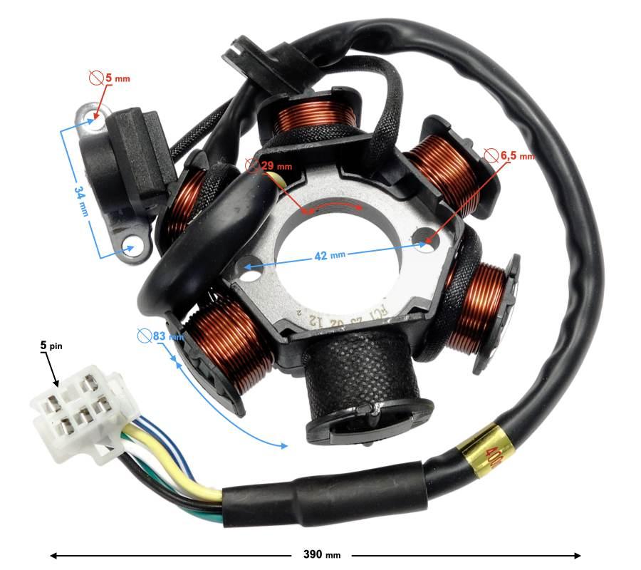 Magneto i iskrownik nxt125 | MAGBSE038