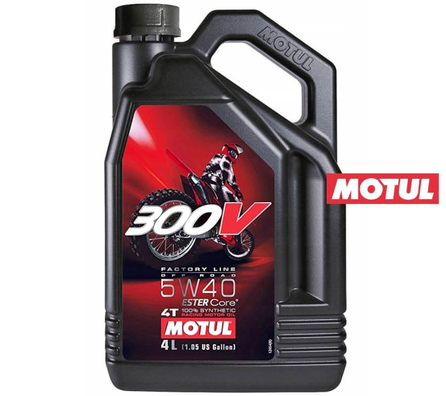 Olej silnikowy motul 300v fl off road 5w40 syntetyczny 4 litry