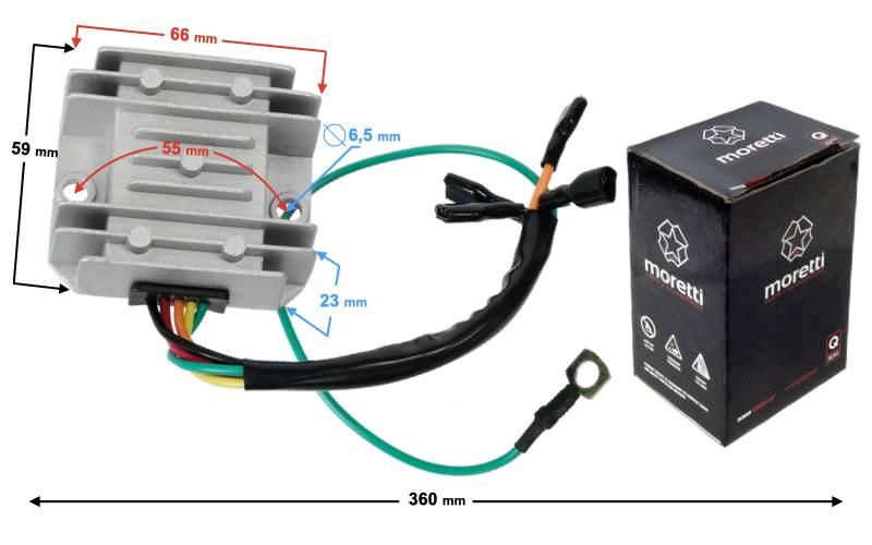 Regulator napięcia 5 kabli | REGJOY015